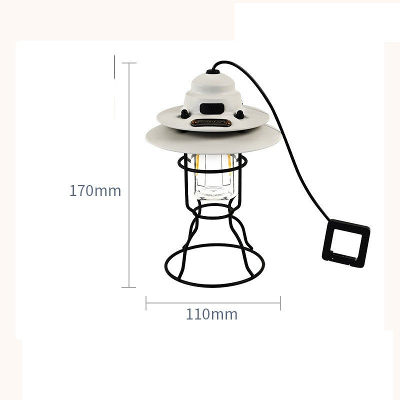 Portable Retro Barn Lantern Outdoor Lighting