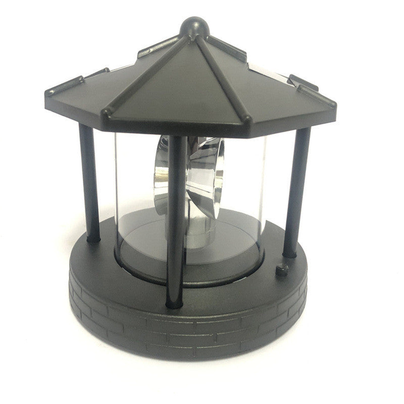 Solar Rotating Lighthouse Outdoor Light