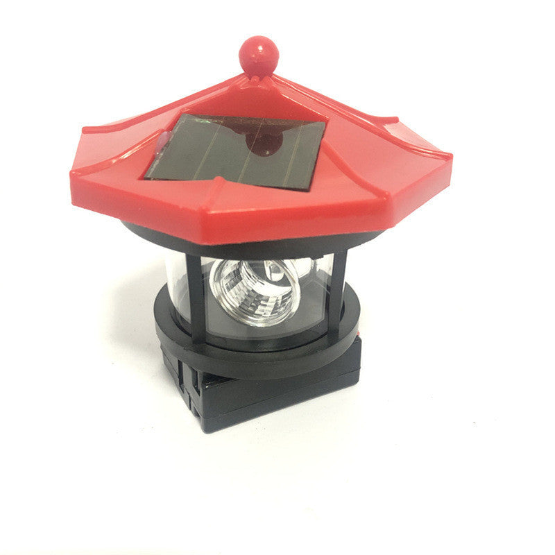 Solar Rotating Lighthouse Outdoor Light