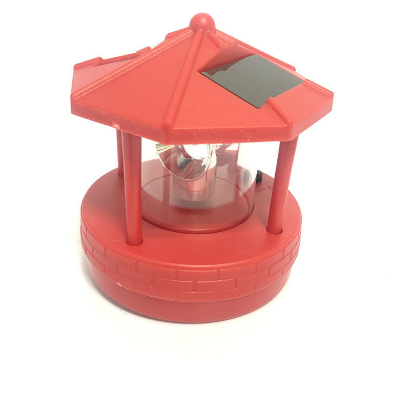Solar Rotating Lighthouse Outdoor Light