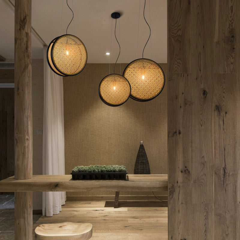 Creative Rattan Retro Lamps