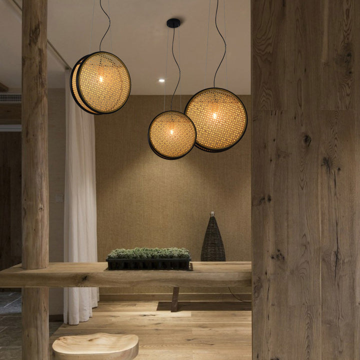Creative Rattan Retro Lamps