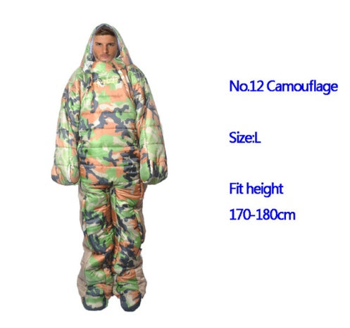 Human sleeping bag humanoid sleeping bag