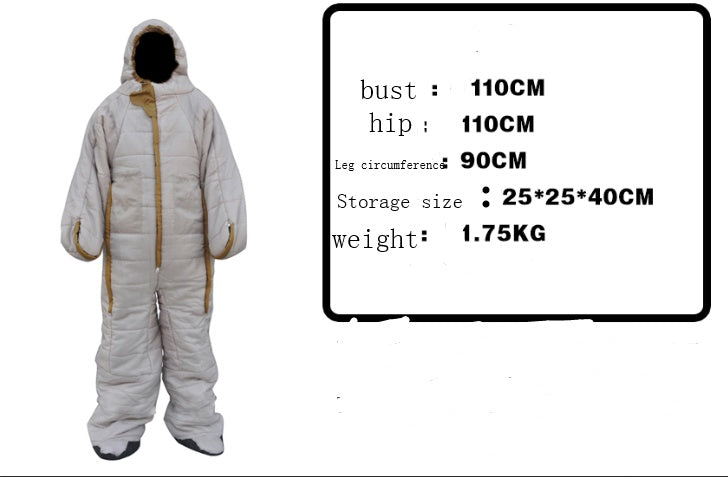 Human sleeping bag humanoid sleeping bag