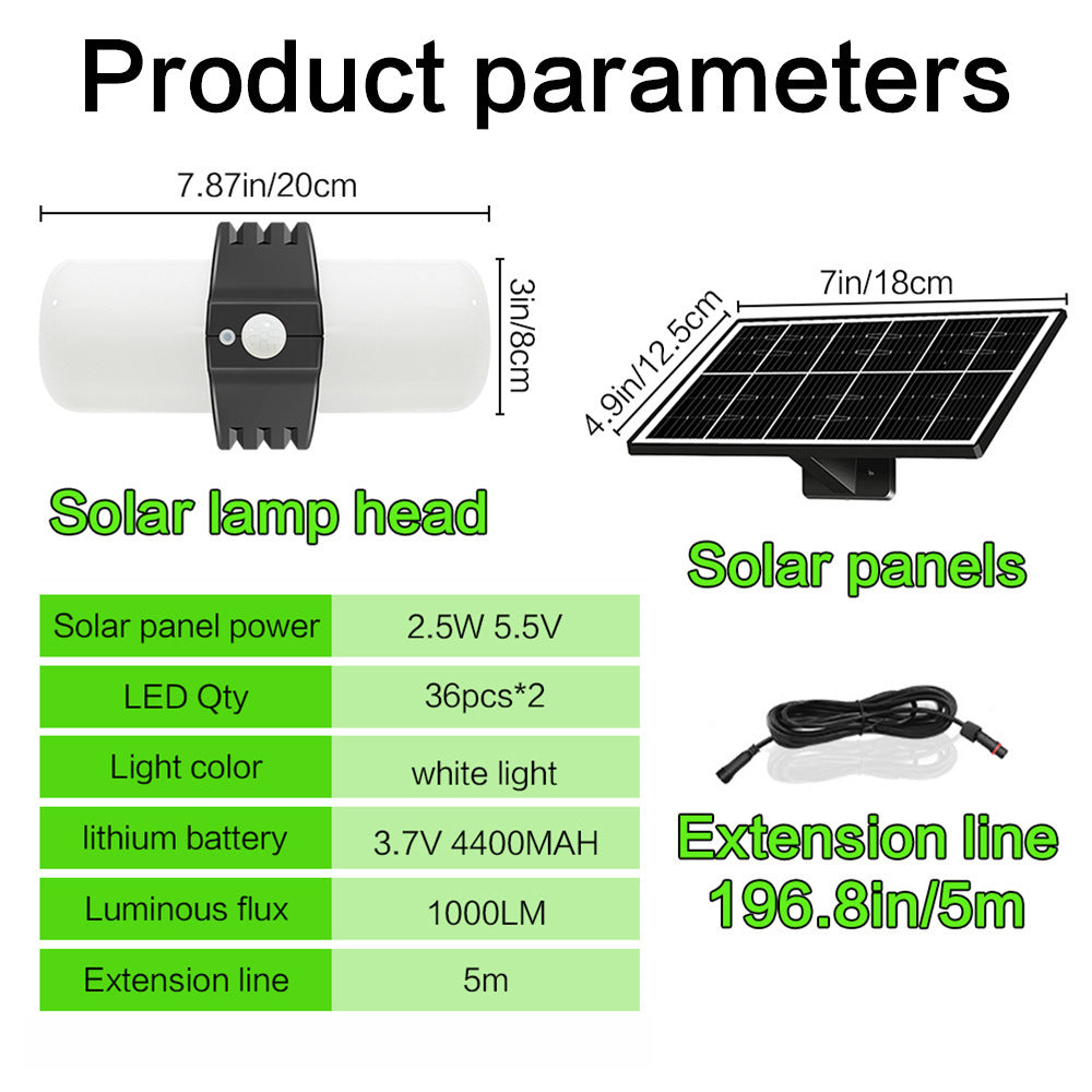 Three Lighting Modes Sensor Outdoor Solar Floodlight