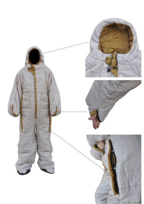 Human sleeping bag humanoid sleeping bag
