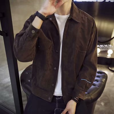 Jackets Men Single Breasted Pockets