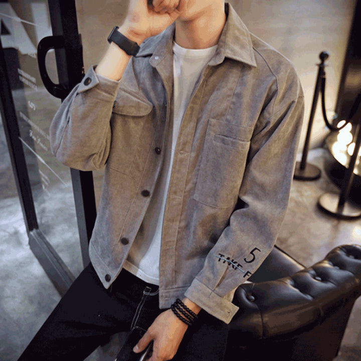 Jackets Men Single Breasted Pockets