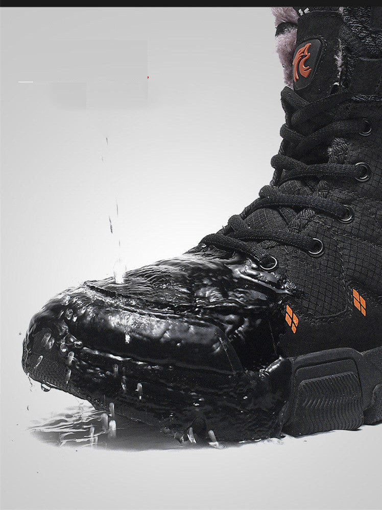 Men's Cotton  High-Top Plus Velvet Warm Snow Boots